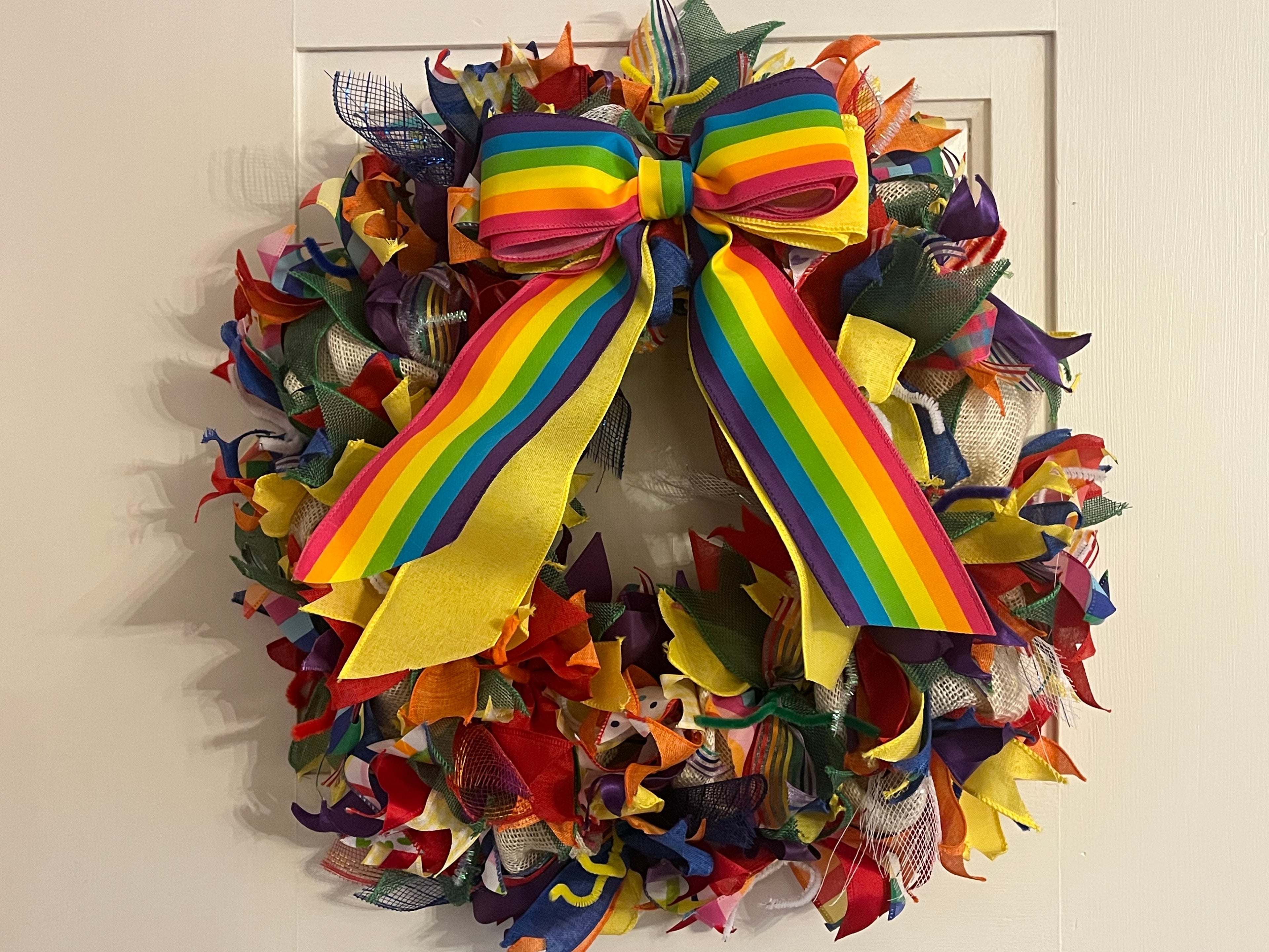 Rainbow Connection Wreath